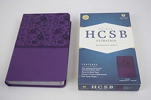 Seller image for HCSB Ultrathin Reference Bible, Purple LeatherTouch Indexed for sale by Lotzabooks