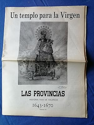 Imagen del vendedor de Las Provincias : historia viva de Valencia. Fascculo 16 : 1643-1670 : Un templo para la Virgen a la venta por Perolibros S.L.