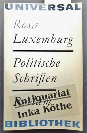 Politische Schriften - Mit einem Anhang: Miliz und Militarismus - Herausgegeben von Günter Radczu...