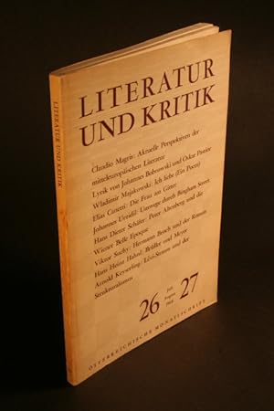Seller image for Literatur und Kritik, Heft 26/27, Juli-August 1968. for sale by Steven Wolfe Books