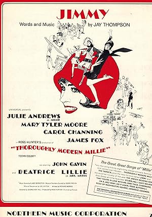 Jimmy - Sheet Music from Thoroughly Modern Millie - Julie Andrews Cover