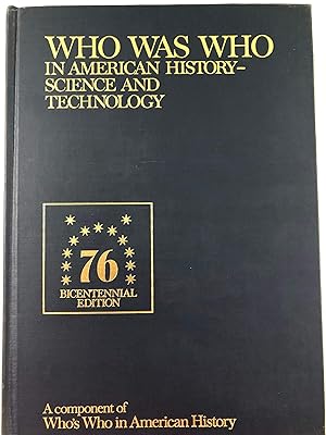 Seller image for Who was who in American history-science and technology: A component of who's who in American history for sale by WeSavings LLC