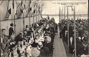 Bild des Verkufers fr Ansichtskarte / Postkarte Honfleur Calvados, Ftes du Couronnement de N. D. de Grce, Le Banquet zum Verkauf von akpool GmbH