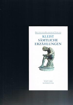 Seller image for Smtliche Erzhlungen Anekdoten Gedichte Schriften - Text und Kommentar for sale by manufactura