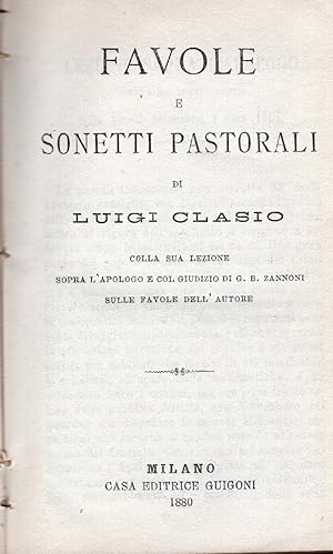 Seller image for Favole e sonetti pastorali for sale by Studio Bibliografico Viborada