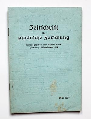 Zeitschrift für psychische Forschung. Mai 1927