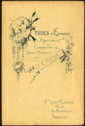 Antique Print-ETUDES D'ENFANTS-TITLEPAGE-PAINT-PUTTI-Meyer-1892