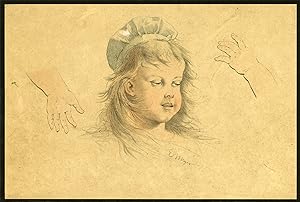 Antique Print-ETUDES D'ENFANTS-CAP-PORTRAIT-STUDY ARM-HAND-Meyer-1892
