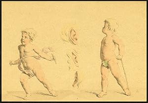 Antique Print-ETUDES D'ENFANTS-CANE-FIG-LEAF-STUDY EAR-Meyer-1892