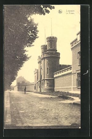 Ansichtskarte Louvain, La Prison, Strassenpartie am Gefängnis