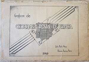 GRAFICOS DE GEOGRAFIA POSTAL DE ESPAÑA 1940.