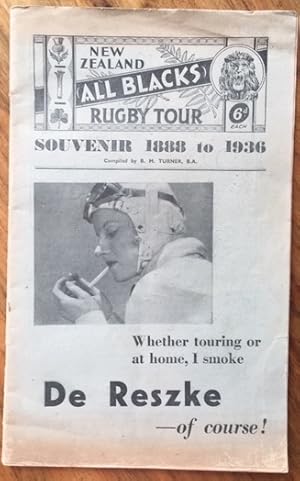 New Zealand All Blacks Rugby Tour Souvenir 1888 to 1936