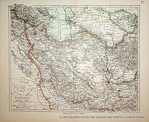 Iran, Persia, map c. 1900 / Iran, Persien, Landkarte ca. 1900