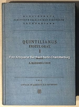 M. Fabi Quintiliani Institutionis oratoriae libri XII. Libros I-VI continens (Bibliotheca scripto...