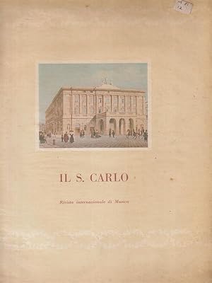 Bild des Verkufers fr Il S. Carlo. Rivista internazionale di musica Anno II, num. 4 lug-ago 1960 zum Verkauf von Librodifaccia