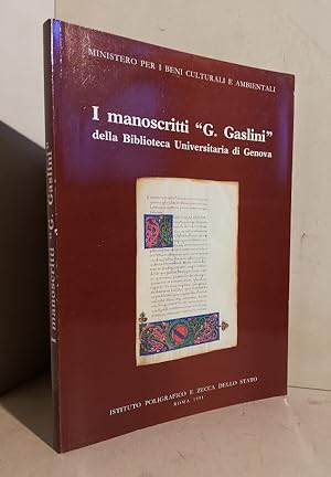 I manoscritti "G. Gaslini" della Biblioteca Universitaria di Genova