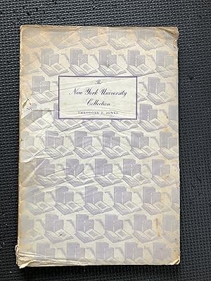 The New York University Collection; An Address Prepared for the Washington Square College Book Cl...