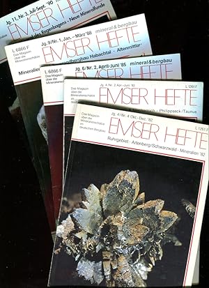 Seller image for 5 x Emser Hefte: Jg.4 Nr. 2 und 4, Jg. 6 Nr. 2, Jg. 9 Nr. 1, Jg. 11 Nr. 3 for sale by Bcher & Meehr