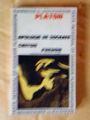 Image du vendeur pour Apologie de Socrate; Criton; Phdon mis en vente par Claudine Bouvier