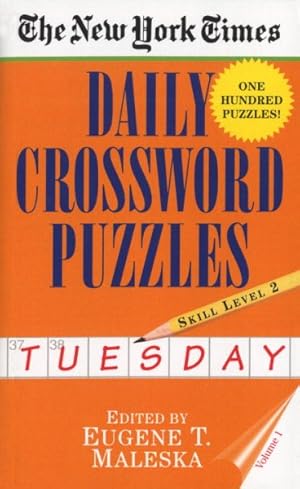 Imagen del vendedor de New York Times Daily Crossword Puzzles : Tuesday : Level 2 a la venta por GreatBookPrices