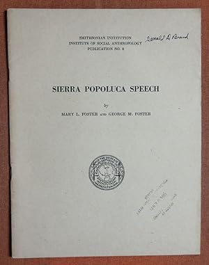 Seller image for Sierra Popoluca Speech for sale by GuthrieBooks