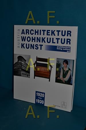 Bild des Verkufers fr Architektur, Wohnkultur, Kunst, Teil: 1920/1930 zum Verkauf von Antiquarische Fundgrube e.U.