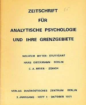 Imagen del vendedor de Zeitschrift fr Analytische Psychologie und ihre Grenzgebiete. 3. Jahrgang. Heft 1. Oktober 1971. a la venta por Fundus-Online GbR Borkert Schwarz Zerfa