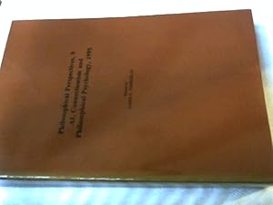 Bild des Verkufers fr Philosophical Perspectives: AI, Connectionism & Philosophical Psychology, 1995. zum Verkauf von Versandhandel Rosemarie Wassmann