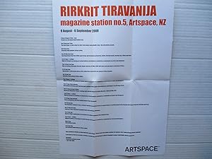 Seller image for Rirkrit Tiravanija Magazine Station No 5 Artspace 2008 Poster for sale by ANARTIST