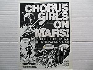 Image du vendeur pour Chorus Girls on Mars Vortex Theater, Sanford Meisner Theater Flier mis en vente par ANARTIST