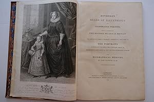 Bild des Verkufers fr BOYDELL'S HEADS OF ILLUSTRIOUS AND CELEBRATED PERSONS GENERALLY CONNECTED WITH THE HISTORY OF GREAT BRITAIN IN THE REIGNS OF JAMES 1, CHARLES 1, CHARLES 11, JAMES 11. The portraits painted by Van Dyke, Lely, Kneller, Riley &c. Engraved by John Smith &c. and Revised by Richard Earlom. zum Verkauf von Charles Russell, ABA, ILAB, est 1978