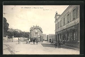 Carte postale Le Chesnay, Place du Tertre