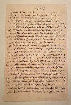 Bild des Verkufers fr Eigenhndiger Brief mit Datum und Unterschrift. zum Verkauf von Antiquariat  J. Voerster
