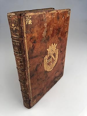 Bild des Verkufers fr Code de Musique pratique, ou Mthodes Pour apprendre la Musique, mme  des aveugles, pour former la voix & l oreille . Avec de Nouvelles Rflexions sur le Principe sonore. Paris, Imprimerie Royale 1760. Quart. Titel mit gestochener Vignette, XX, 237 S., 33 S. gestochene Noten, 1 Kupfer von Fessard nach Poussin. [eingebunden]: -: Lettre a M. D'Albert, sur ses opinions en musique, insres dans les articles fondamental & gamma de l'Encyclopdie. [Paris 1760]. 14 S. Insgesamt schnes, breitrandiges Exemplar, nahezu fleckenfrei. Anfangs 13 Bl. mit kleinem Wurmgang im Falz. Goldschnitt. Exlibris. zum Verkauf von Antiquariat  J. Voerster