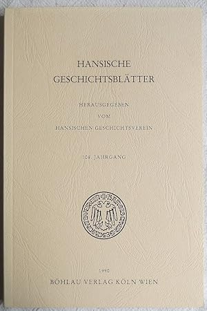 Bild des Verkufers fr Hansische Geschichtsbltter : 108. Jahrgang zum Verkauf von VersandAntiquariat Claus Sydow