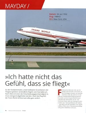 Immagine del venditore per Ich hatte nicht das Gefhl, dass sie fliegt", ber den Crash einer L-1011 Tristar beim missglckten Startabbruch in New York venduto da Antiquariat Lindbergh