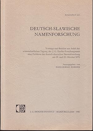 Seller image for Ortsnamenkunde und Landesgeschichte in Ostdeutschen Lndern - Probleme der Namenskontinuitt. Sonderdruck for sale by Graphem. Kunst- und Buchantiquariat