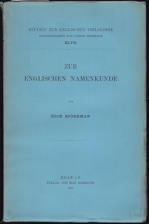 Immagine del venditore per Zur englischen Namenkunde (= Studien zur englischen Philologie 47) venduto da Graphem. Kunst- und Buchantiquariat