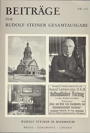 Bild des Verkufers fr Beitrge zur Rudolf Steiner Gesamtausgabe Nr. 120 zum Verkauf von Antiquariat Kastanienhof