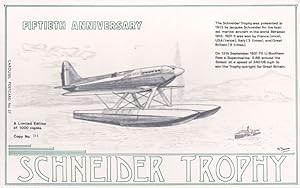Schneider Trophy Military Submarine Anniversary Limited Edn Postcard