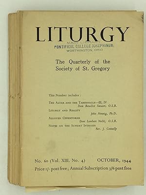 LITURGY: The Quarterly of the Society of St. Gregory (Lot of 11 issues)