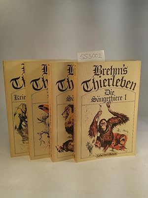Brehm's Thierleben 4 Bände: Die Säugethiere 1&2 - Die Vögel/Fische - Kriechthiere und Lurche