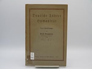 Imagen del vendedor de Deutsche Fhrer zur Humanitt. 3 Vorlesungen. a la venta por Antiquariat Bookfarm