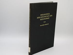 Imagen del vendedor de Philosophie der Geschichte der Philosophie. a la venta por Antiquariat Bookfarm