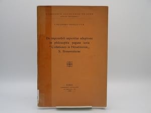 De impossibili sapientiae adeptione in philo-sophia pagana iuxta "Collationes in Hexaemeron' S.Bo...