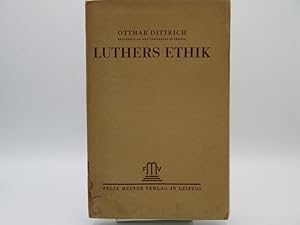 Bild des Verkufers fr Luthers Ethik in ihren Grundzgen dargestellt. zum Verkauf von Antiquariat Bookfarm