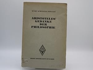 Seller image for Aristoteles' Gedanke der Philosophie. for sale by Antiquariat Bookfarm