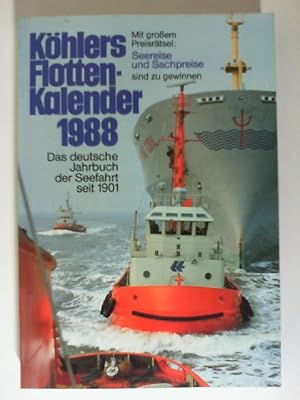 Seller image for Khlers Flottenkalender 1988. for sale by Buecherhof