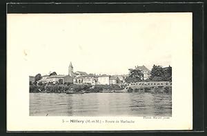 Carte postale Millery, Route de Marbache, vue de Ort