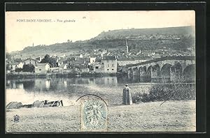 Carte postale Pont-Saint-Vincent, Vue générale